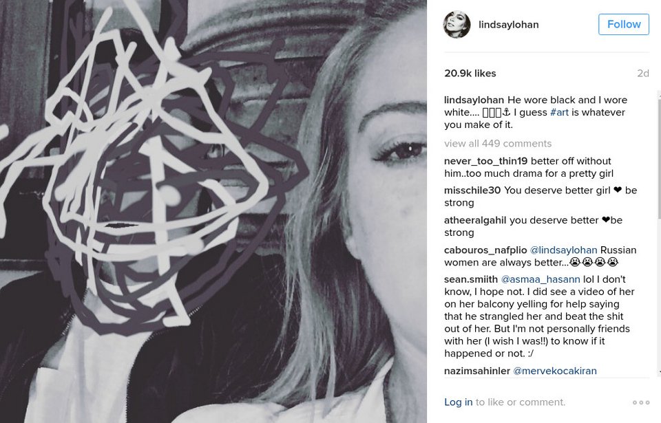 Δημόσιος καβγάς της Λίντσεϊ Λόχαν με τον φίλο της: Ευχαριστώ που πήγες με Ρωσίδα πόρνη [εικόνες] | iefimerida.gr 4