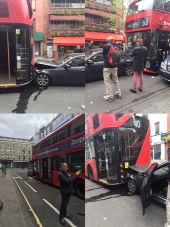 Οταν μια Μερσεντές γίνεται «χαλκομανία» ανάμεσα σε δύο διώροφα λεωφορεία στο Λονδίνο [εικόνες] | iefimerida.gr 4