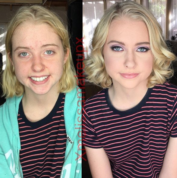 Οταν το μακιγιάζ μεταμορφώνει τα κορίτσια της διπλανής πόρτας σε μοντέλα -Πριν & μετά [εικόνες] | iefimerida.gr 0