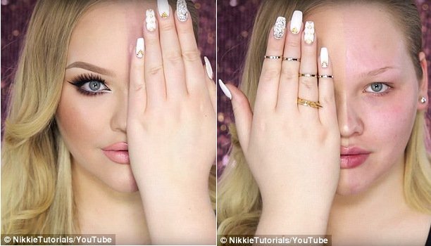 Το θαύμα του μέικ απ: Διάσημη μακιγιέζ βάφει μόνο το μισό πρόσωπό της και σοκάρει [εικόνες] | iefimerida.gr 10