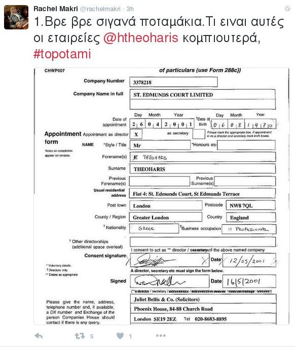 Γκάφα της Ραχήλ Μακρή: Υποννόησε offshore Θεοχάρη αλλά ήταν... εταιρεία κοινοχρήστων | iefimerida.gr 0