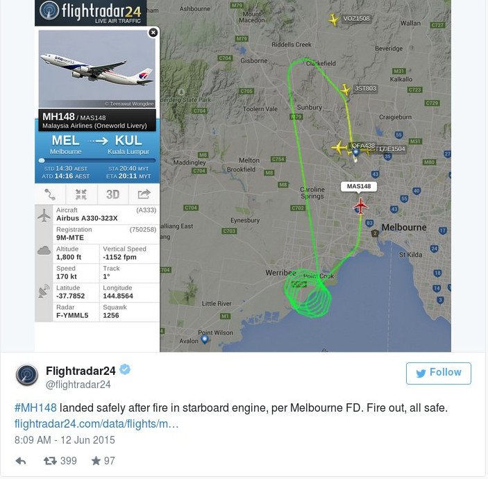 Τρόμος σε πτήση της Malaysia –Airbus έκανε αναγκαστική προσγείωση στη Μελβούρνη [εικόνες] | iefimerida.gr 0