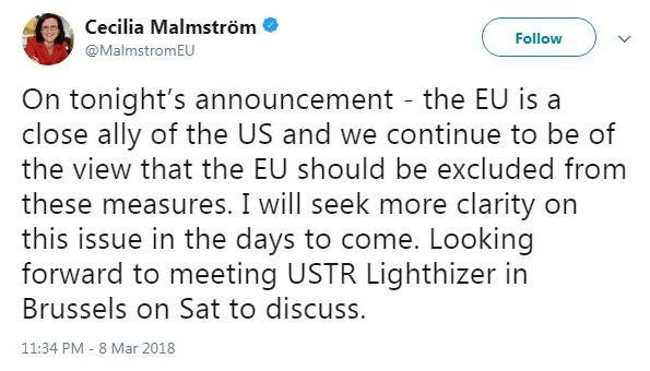 Ορυμαγδός αντιδράσεων παγκοσμίως για τους δασμούς του Τραμπ σε χάλυβα και αλουμίνιο | iefimerida.gr 1