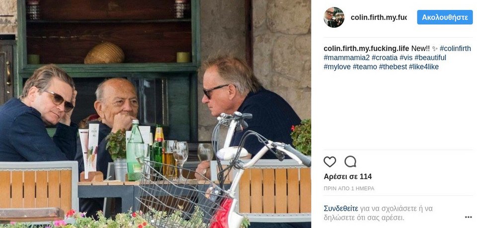 Πιρς Μπρόσναν και Κόλιν Φερθ ποστάρουν από τα γυρίσματα του νέου Mamma Mia [εικόνες]  | iefimerida.gr 4