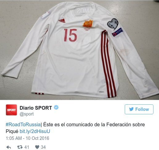 Σάλος με τον Πικέ στην εθνική Ισπανίας - Εσκισε τη φανέλα με τα χρώματα της χώρας [εικόνες] | iefimerida.gr 1