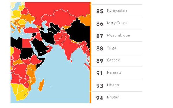 Στα τάρταρα η Ελλάδα για την ελευθερία του τύπου το 2015 [χάρτης] | iefimerida.gr 0