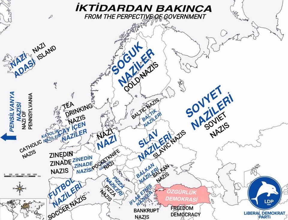 Η αντιπολίτευση κάνει πλάκα στον Ερντογάν με την... Ευρώπη των ναζί [χάρτης] | iefimerida.gr 0