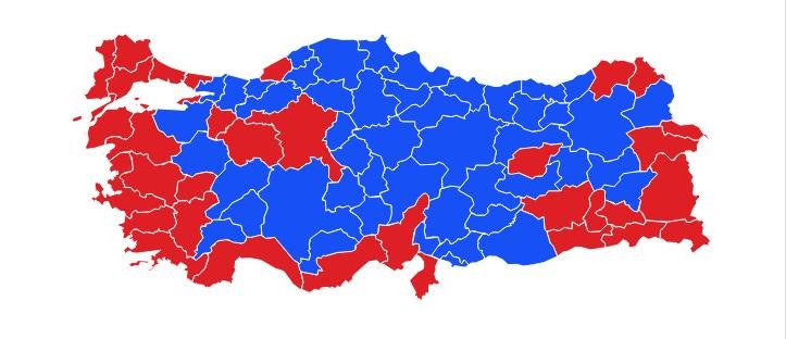 «Εχασε» μεγάλες πόλεις ο Ερντογάν -Διχασμένη η Τουρκία | iefimerida.gr 1