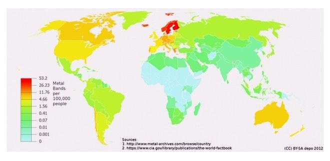Τι αποκαλύπτει ο... παγκόσμιος χάρτης της Heavy Metal -Η περίεργη σχέση της μουσικής με την οικονομική κατάσταση των κρατών [εικόνα] | iefimerida.gr 0
