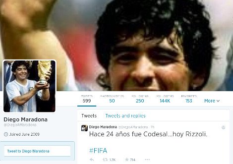 Το οργισμένο tweet του Μαραντόνα για τη διαιτησία του τελικού [εικόνα] | iefimerida.gr 0