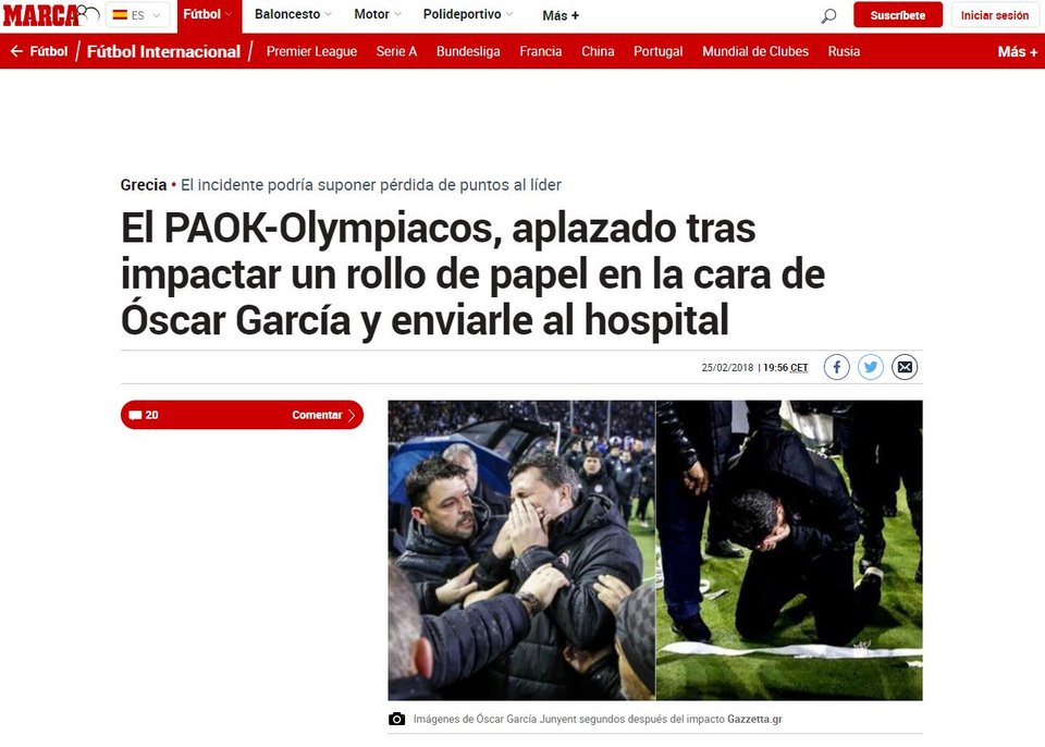 Εκανε τον γύρο του κόσμου ο τραυματισμός του Γκαρθία -Τι λένε τα ξένα ΜΜΕ [εικόνες] | iefimerida.gr 0