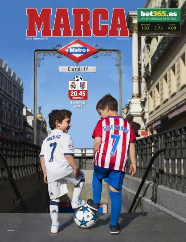 Το πρωτοσέλιδο της «Μarca» διδάσκει πολιτισμό - Ενόψει του ντέρμπι στη Μαδρίτη | iefimerida.gr 0