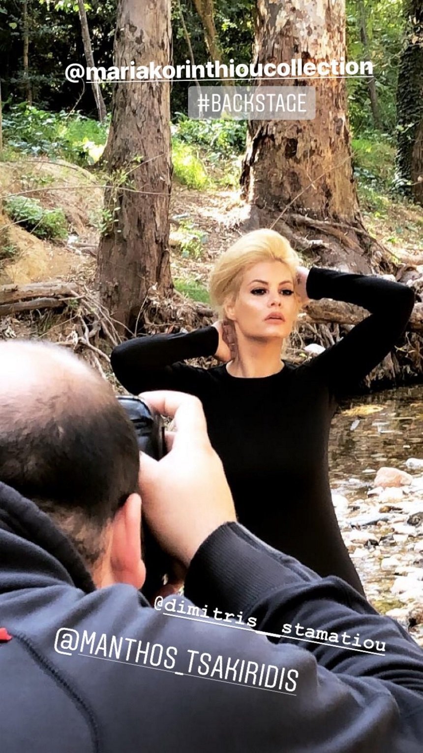 Η Μαρία Κορινθίου σε φωτογράφιση/ φωτογραφία: instagram