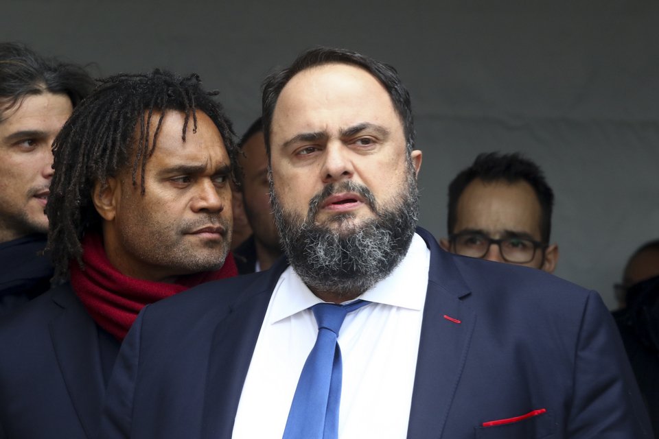 Ο πρόεδρος της ΠΑΕ Ολυμπιακός, Γιάννης Μαρινάκης (Φωτο: Eurokinissi)