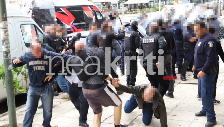Έντονο ήταν το σκηνικό έντασης στο πάρκο Γεωργιάδη, στο Ηράκλειο Κρήτης .