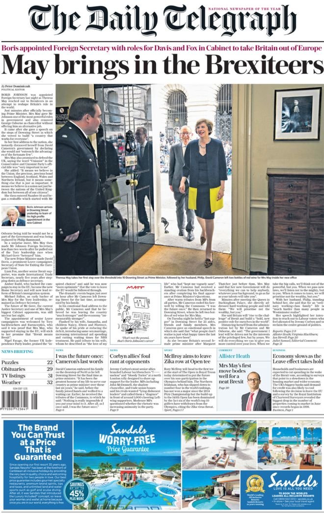 «Dear World... Sorry» -Η Mirror ζητάει συγγνώμη για την υπουργοποίηση Τζόνσον  [εικόνες] | iefimerida.gr 7