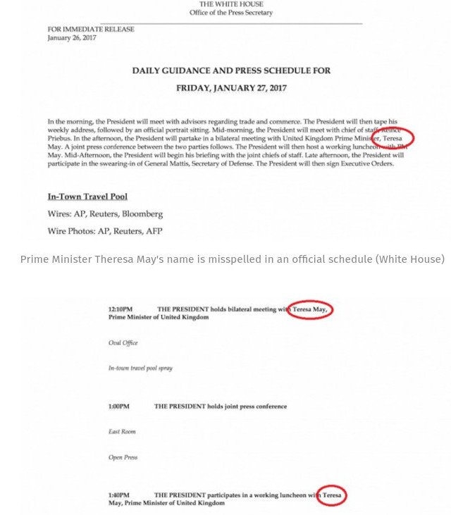 Σάλος στα βρετανικά ΜΜΕ: Ο Λευκός Οίκος μπέρδεψε την Τερέζα Μέι με πορνοστάρ [εικόνες]  | iefimerida.gr 4