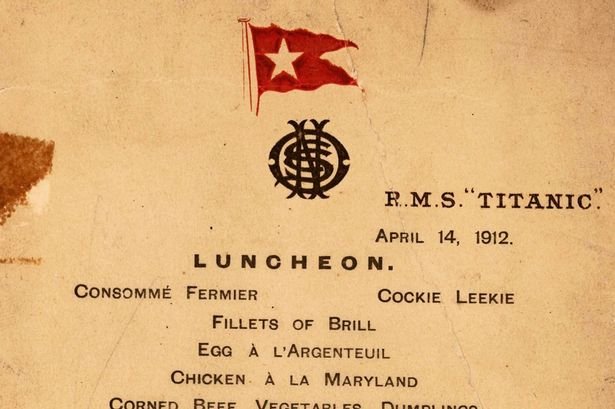 Στο σφυρί σπάνιο μενού από το τελευταίο γεύμα στον Τιτανικό [εικόνες]  | iefimerida.gr 0