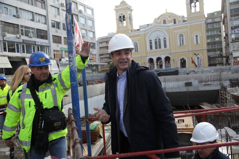 Στο εργοτάξιο του Μετρό Πειραιά ο Κυριάκος Μητσοτάκης [εικόνες] | iefimerida.gr 2