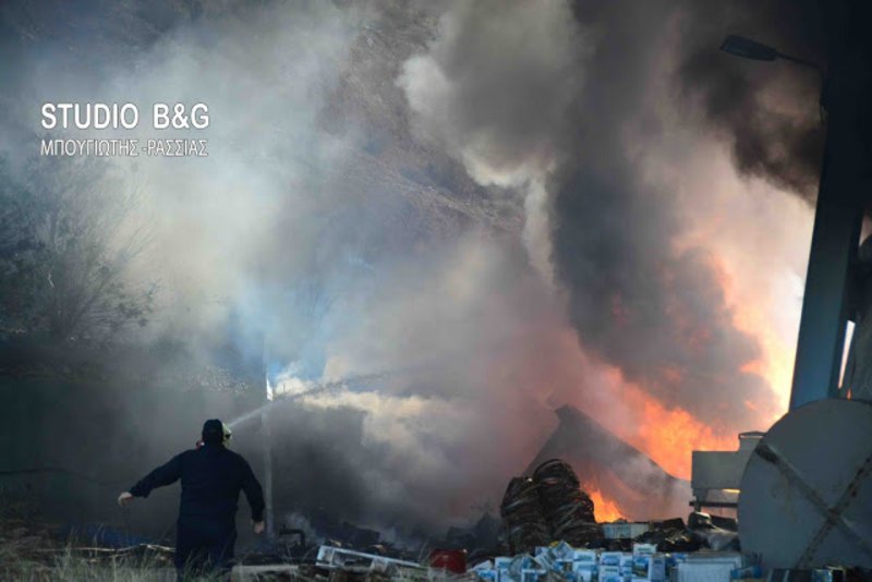 Στις φλόγες τυλίχθηκε τυροκομείο στο Αργος, μεγάλες ζημιές [εικόνες] | iefimerida.gr 0