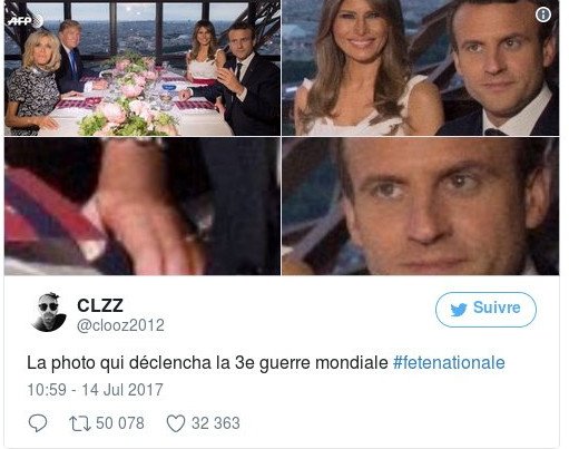 Η Μελάνια έπιασε το μπούτι του Εμανουέλ Μακρόν; Ανω κάτω το γαλλικό ίντερνετ [εικόνες] | iefimerida.gr 1