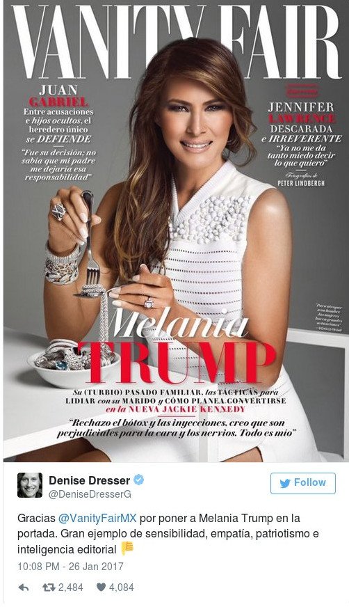 Απέλυσαν τη διευθύντρια του Vanity Fair που έβαλε τη Μελάνια Τραμπ να «τρώει» διαμάντια [εικόνες] | iefimerida.gr 3