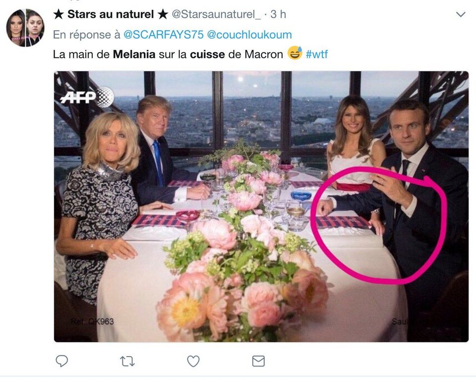 Η Μελάνια έπιασε το μπούτι του Εμανουέλ Μακρόν; Ανω κάτω το γαλλικό ίντερνετ [εικόνες] | iefimerida.gr 0