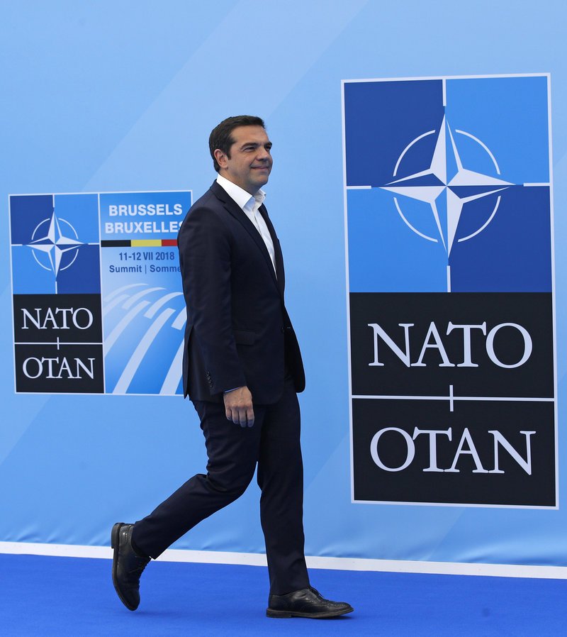 O Αλέξης Τσίπρας στην Σύνοδο Κορυφής του ΝΑΤΟ /Φωτογραφία AP images