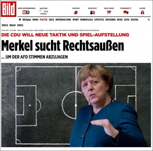 Bild: Άνοιγμα της Μέρκελ προς τα δεξιά και τους συντηρητικούς ψηφοφόρους | iefimerida.gr 0