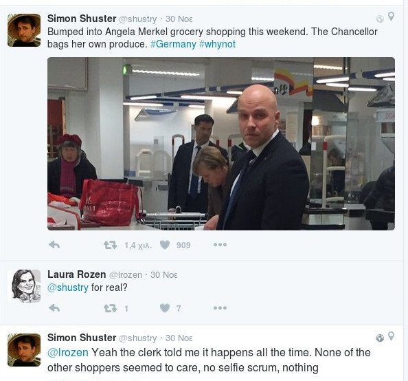 Η Ανγκελα Μέρκελ ψωνίζει μόνη της σε σούπερ μάρκετ [εικόνα] | iefimerida.gr 1