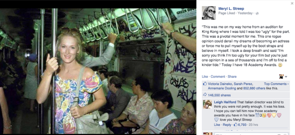 Οταν έδιωξαν την Μέριλ Στρηπ από ρόλο γιατί ήταν «πολύ άσχημη» [εικόνες] | iefimerida.gr 1