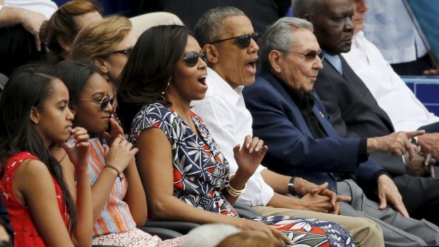 Ομπάμα και Κάστρο είδαν μαζί μπέιζμπολ [εικόνες & βίντεο] | iefimerida.gr 1