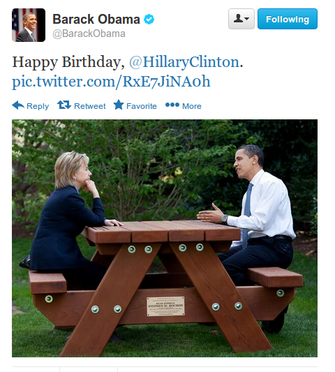 Η... ξενέρωτη ευχή του Μπαράκ Ομπάμα στη Χίλαρι Κλίντον για τα 66α της γενέθλια [εικόνα] | iefimerida.gr 0