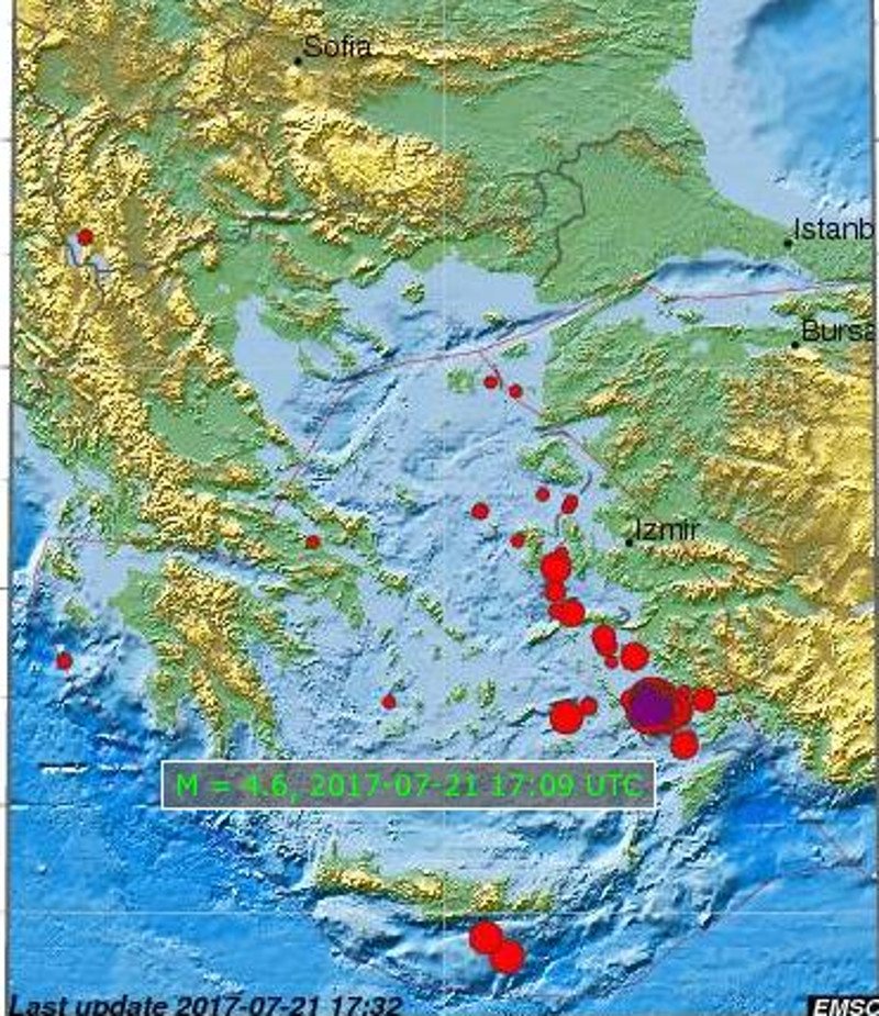 Ισχυρός μετασεισμός στην Κω -4,6 Ρίχτερ [εικόνα] | iefimerida.gr 0
