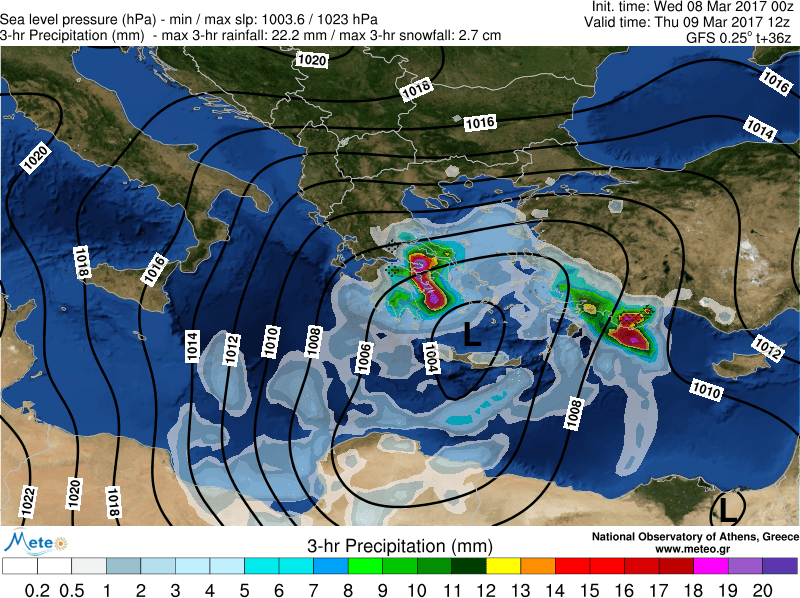 Βροχές και καταιγίδες έφερε η «Γαλάτεια» -Η πορεία που θα ακολουθήσει μέχρι το Σάββατο [χάρτες] | iefimerida.gr 1