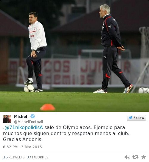 «Εσταξε» φαρμάκι ξανά ο Μίτσελ - Με αφορμή την αποχώρηση του Νικοπολίδη από τον Ολυμπιακό [εικόνα] | iefimerida.gr 0