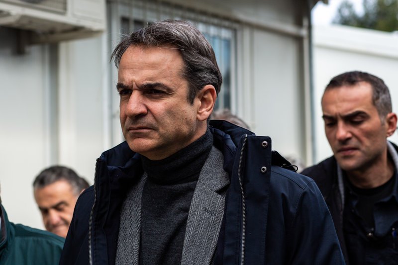 Ο πρόεδρος της ΝΔ επισκέφθηκε για τρίτη φορά το Κέντρο Υποδοχής Μόριας