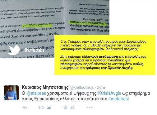 Μητσοτάκης: Ο Τσίπρας χρησιμοποιεί τις ψήφους της ΧΑ ως επιχείρημα στους Ευρωπαίους, αλλά τις αποκρύπτει στην Ελλάδα | iefimerida.gr 0