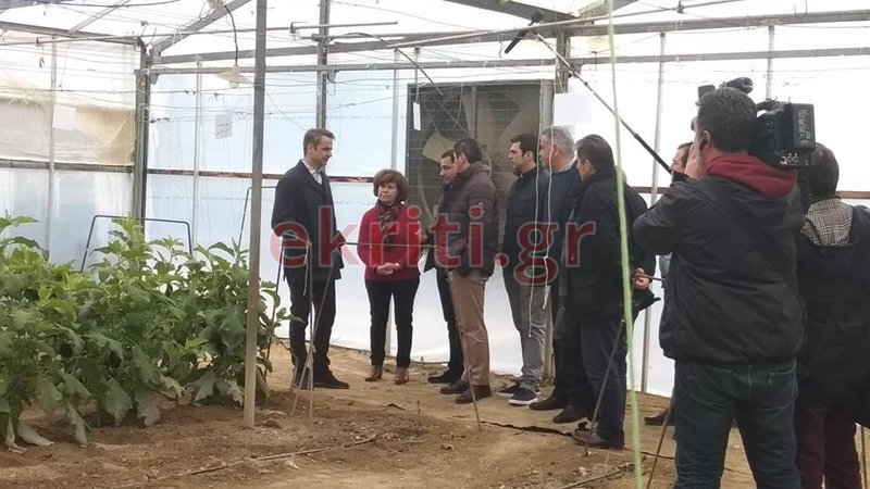 Ο πρόεδρος της ΝΔ ξεναγήθηκε στους χώρους της Γεωργικής Σχολής