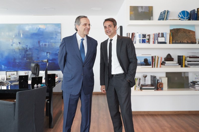 Τετ α τετ Μητσοτάκη - Σαμαρά στα γραφεία της ΝΔ [εικόνες] | iefimerida.gr 0