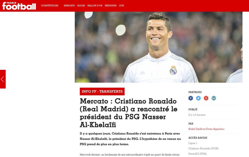 Συνάντηση Κριστιάνο Ρονάλντο με τον πρόεδρο της Παρί Σεν Ζερμέν στο Παρίσι | iefimerida.gr 0