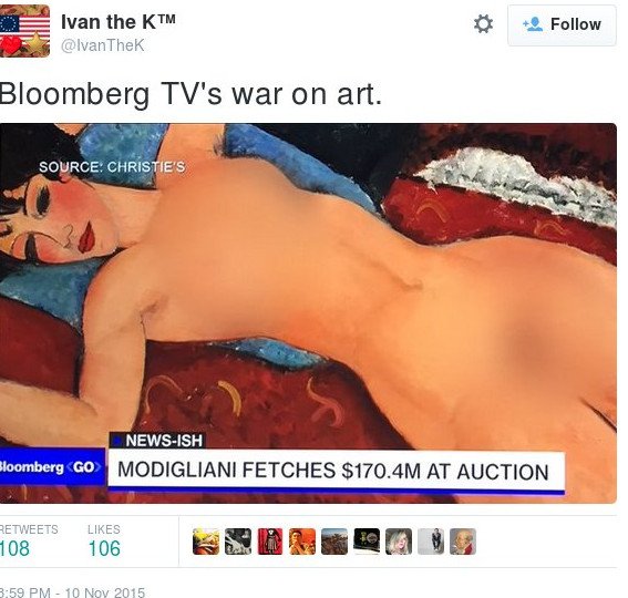 Βρετανικά και αμερικανικά ΜΜΕ λογόκριναν το γυμνό αριστούργημα του Μοντιλιάνι [εικόνες] | iefimerida.gr 2