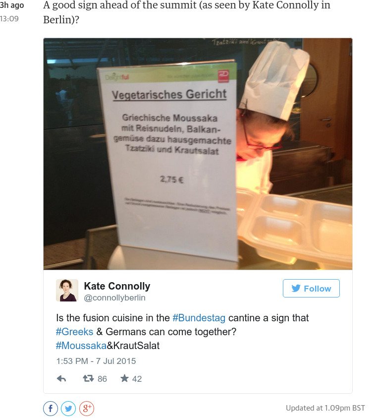 Στη γερμανική Βουλή σήμερα σέρβιραν ένα καθαρά ελληνικό πιάτο [εικόνα] | iefimerida.gr 0