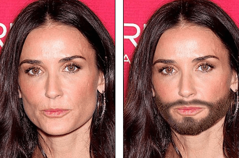 Κι αν το μούσι στις γυναίκες γίνει μόδα; Πώς θα μοιάζουν οι μεγαλύτερες σταρ [εικόνες] | iefimerida.gr 8