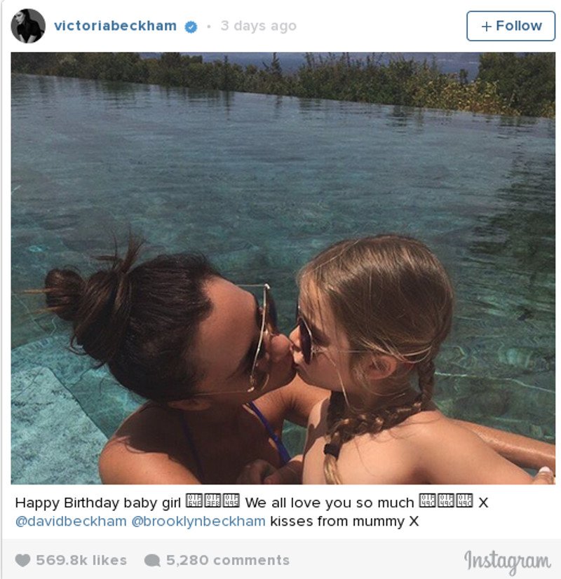 Επιτέθηκαν στην Βικτόρια Μπέκαμ γιατί φίλησε την κόρη της στο στόμα [εικόνες] | iefimerida.gr 0