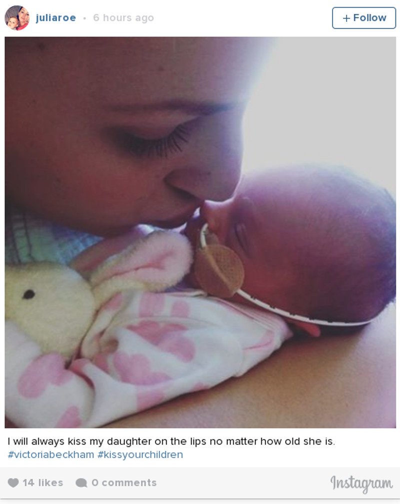 Επιτέθηκαν στην Βικτόρια Μπέκαμ γιατί φίλησε την κόρη της στο στόμα [εικόνες] | iefimerida.gr 3