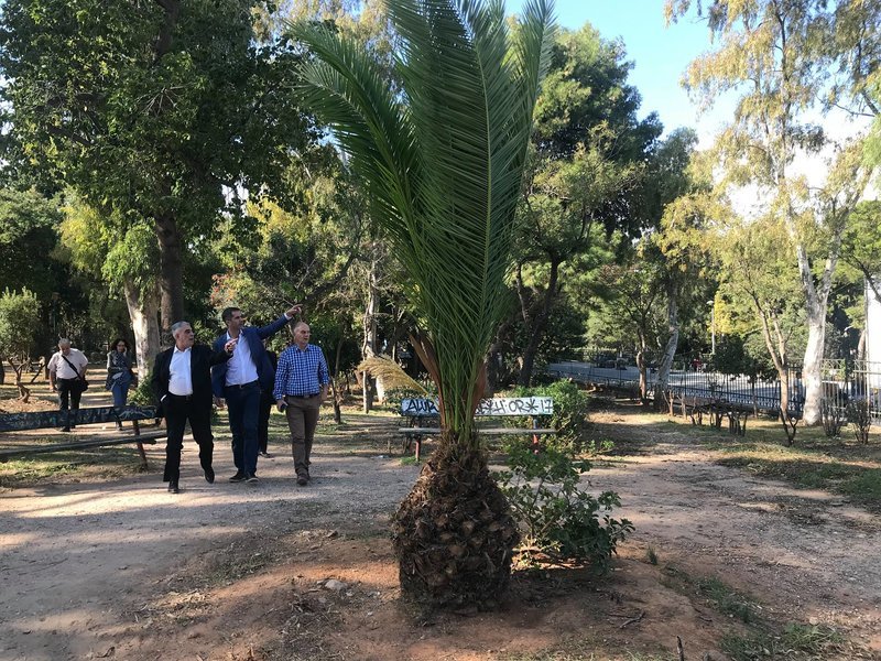 «Σήμερα, με σύμμαχο τον καλό καιρό, περίπατος στο Θησείο και το Αλσος Πετραλώνων. Το μεγαλείο της παλιάς Αθήνας μπροστά στα μάτια μας», έγραψε στο Facebook