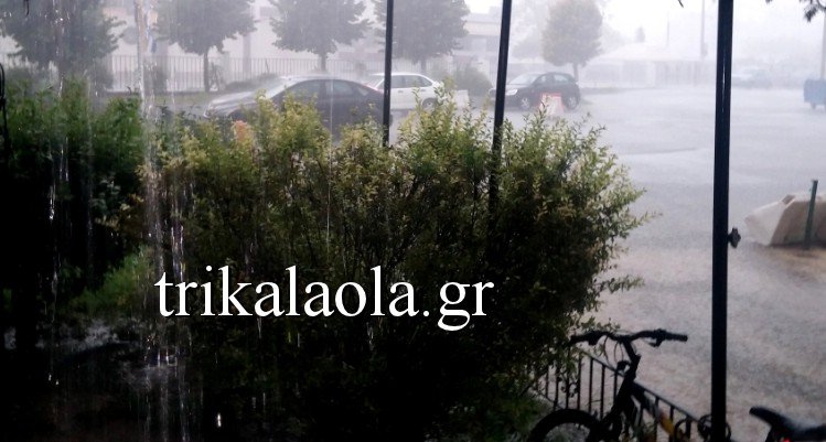 Μπουρίνι σάρωσε τα Τρίκαλα -Ξερίζωσε δέντρα, έκανε ποτάμια τους δρόμους [εικόνες & βίντεο] | iefimerida.gr 1