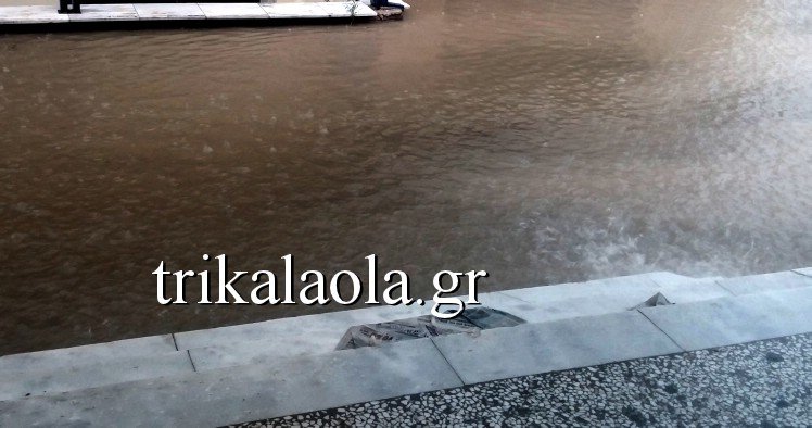 Μπουρίνι σάρωσε τα Τρίκαλα -Ξερίζωσε δέντρα, έκανε ποτάμια τους δρόμους [εικόνες & βίντεο] | iefimerida.gr 2