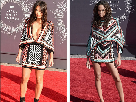 Την πάτησε η Κιμ Καρντάσιαν -Η γυναίκα που φορούσε το ίδιο φόρεμα με εκείνη στα βραβεία MTV [εικόνες] | iefimerida.gr 0